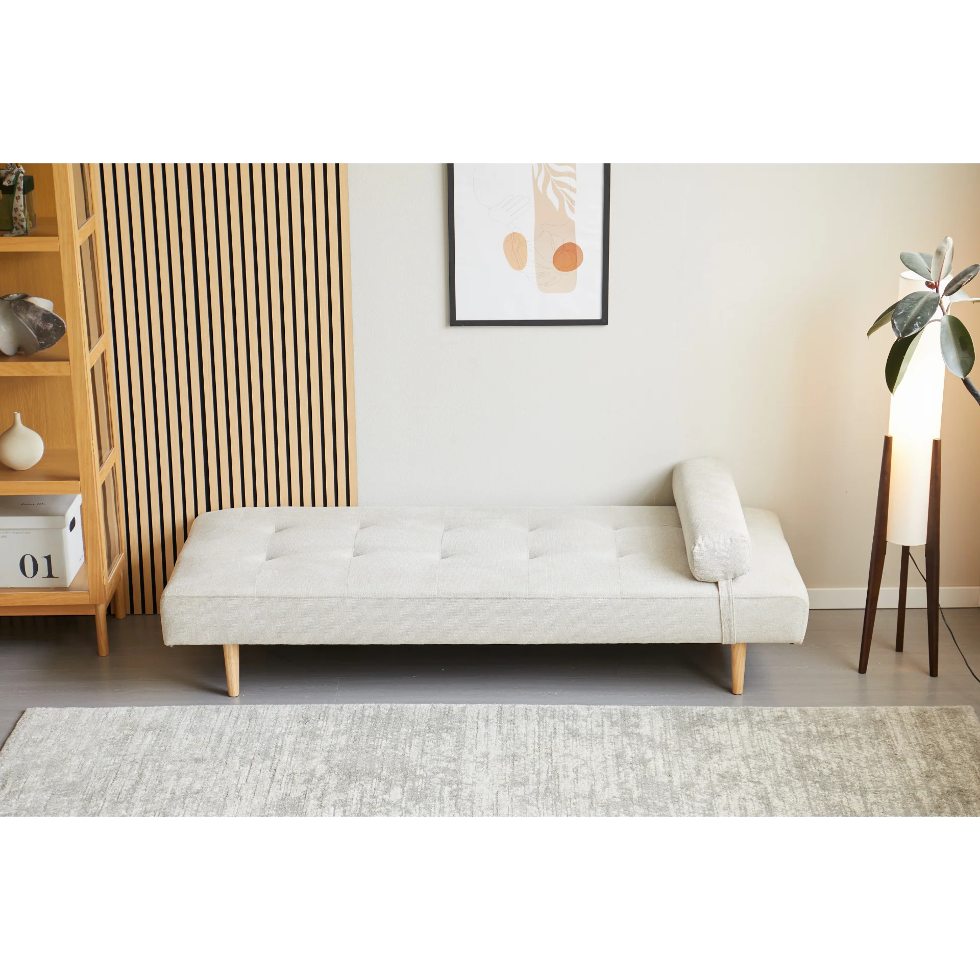 Audrey - Lit de repos beige H:56 x L:80 x P:200 cm - Image 3