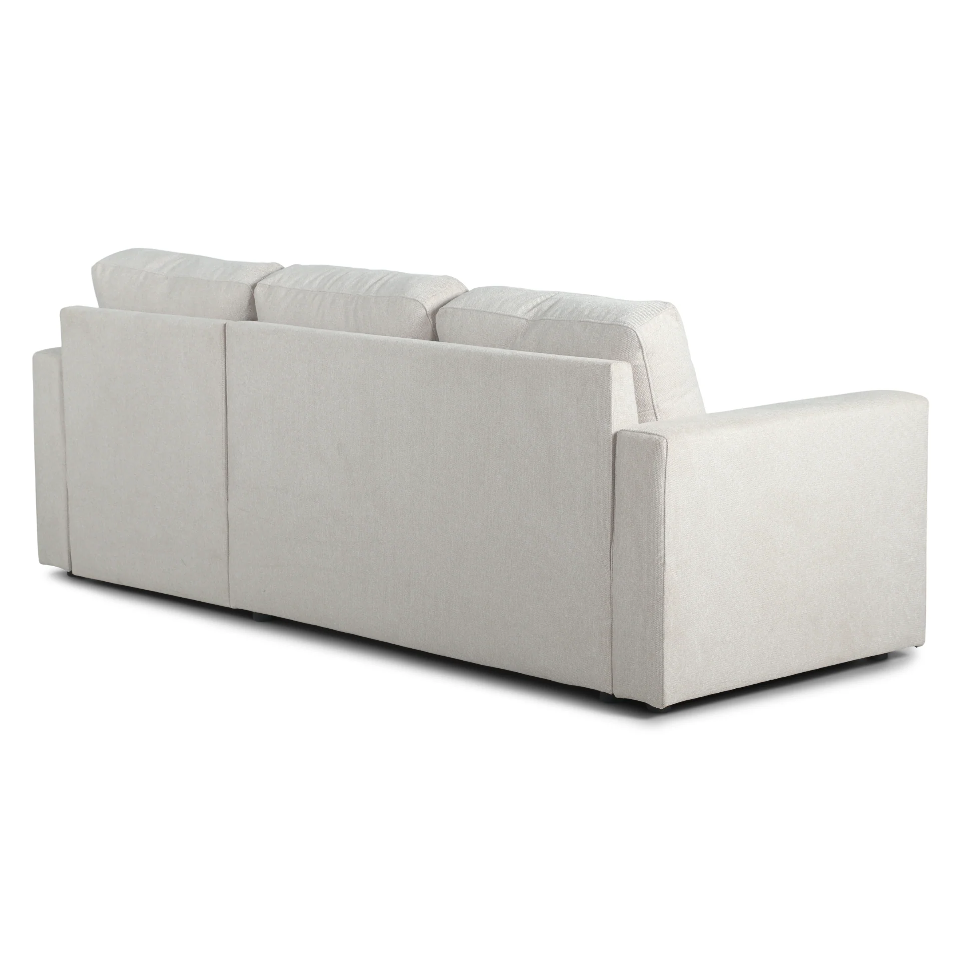 Sinus - Canapé-lit réversible beige avec méridienne et rangement - Image 11