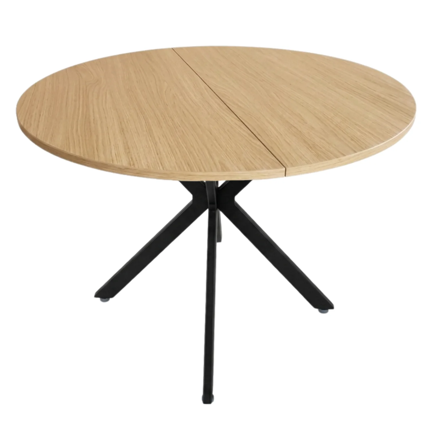 Ebbe table de salle à manger ronde en chêne avec pieds croisés Ø100 cm - Image 3
