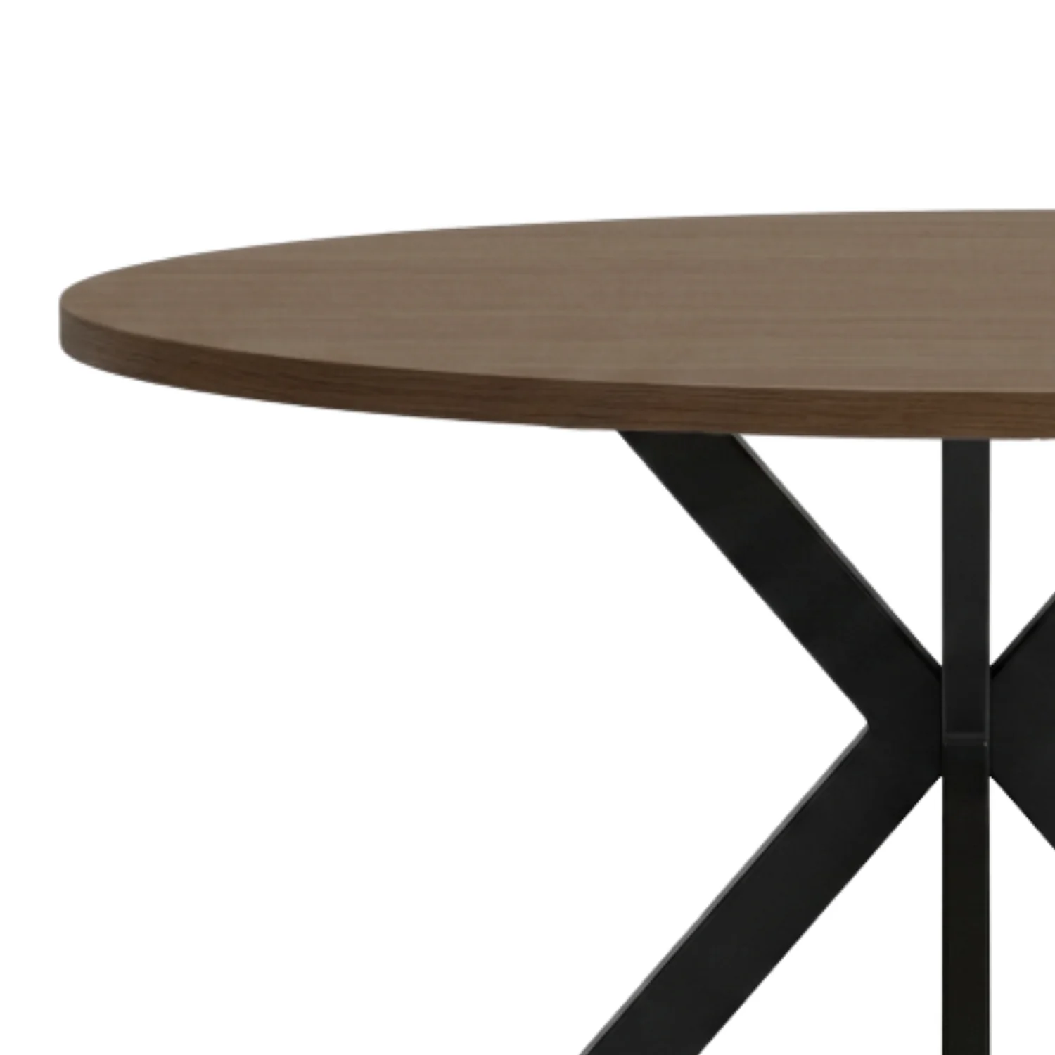 Ebbe table de salle à manger ronde en chêne fumé avec pieds croisés Ø100 - Image 2